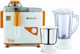 BAJAJ QAWDEFF12334 500 W Juicer Mixer Grinder (Neo JX4 450 | 2 Jars | White & yellow)