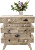 THE ATTIC Solid Wood Free Standing Chest of Drawers (Finish Color - Natural 2, Pre-assembled)