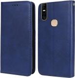 Unistuff Flip Cover for Infinix S5 Pro (Blue, Dual Protection, Pack of: 1)