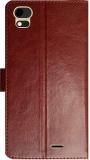 MAXSHAD Flip Cover for Videocon Krypton 22 Plus Flip Cover, Videocon Krypton 22 Plus Flipcover (Brown)