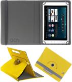 ACM Flip Cover for Bsnl T-Pad Ws802c (Yellow, Cases with Holder, Pack of: 1)