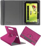 ACM Flip Cover for Hcl Me Connect 2g 3.0 V3 Tab (Pink, Cases with Holder, Pack of: 1)