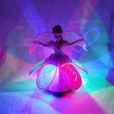 Toyvala Musical Angel Princess Toy Doll 360 Rotation Feature & 3D LED Lights-1009 (Multicolor)