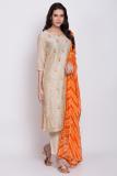 BIBA Woven Kurta, Trouser/Pant & Dupatta Set