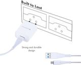 ZEBRONICS 12 W Quick Charge 2.1 A Wall Charger for Mobile with Detachable Cable (White, Cable Included)