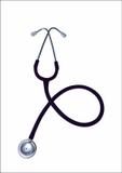 Pulse Wave Mark -1 stethoscope Dual Head Latex Free Stethoscope single tube stethoscope Dual Head stethoscope Stethoscope (Navy Blue)