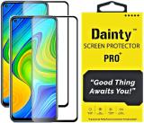 Dainty Edge To Edge Tempered Glass for Xiaomi Redmi 10X 4G, Xiaomi Redmi Note 9, vivo Z1Pro (Pack of 2)