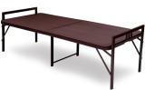 Supreme Metal Single Bed (Finish Color - Brown, Delivery Condition - DIY(Do-It-Yourself))