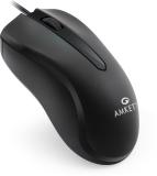 AMKETTE Kwik Pro 7 Wired Optical Mouse (USB 2.0, Royal Black)