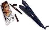 JGJ V&G hair straightener 8227 with 1 EYE BROW PENCIL VG-8227STRAIGHTNER Hair Straightener (Black)