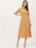 HARPA Women A-line Yellow Dress