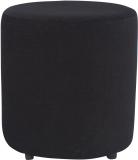 Siwa Style Engineered Wood Standard Ottoman (Finish Color - Black, Pre Assembled)