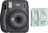 FUJIFILM Instax Mini 11 with Twin Pack Instant Camera (Grey)