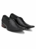 Hitz Black Slip-On Leather Formal Shoes For Men (Black , 7)