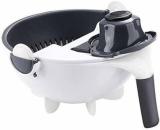 Nilzone Rotate Vegetable Cutter with Drain Basket Multi-Functional Kitchen Veggie Fruit Shredder Grater Slicer Chopper Vegetable & Fruit Grater & Slicer (1)