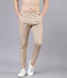 HIGHLANDER Slim Fit Men Beige Trousers