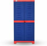 Supreme Plastic Free Standing Cabinet (Finish Color - BLUE, Door Type- Hinged, Pre-assembled)