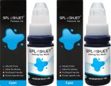 Splashjet GI 790 Refill Ink for Canon Pixma G2010, G2000, G1010, G1000, G6070, G5070, G3010, G3000 Canon Inktank Printer Bottle (Cyan - 70g x 2) Bottle - PA1336 Cyan Ink Bottle