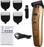 Profiline GMM_6115_GOLD ZERO ADJUSTABLE PROFESSIONAL RECHARGEABLE HAIR TRIMMER METAL BARBER USE ELECTRIC HAIR CLIPPER CORDLESS Trimmer 45 min  Runtime 1 Length Settings (Gold, Black)