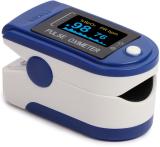 NISCO New Professional Series CMS-50D Finger Tip With Audio Visual Alarm With Perfusion Index Pulse Oximeter SPO2 Blood Oxygen Saturation Rotable OLED Oximeter Monitor. Pulse Oximeter (Blue, White)