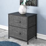 Furn Master Fabric Free Standing Chest of Drawers (Finish Color - Black, DIY(Do-It-Yourself))