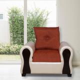 ELTOP Fabula One Seater Fabric 1 Seater  Sofa (Finish Color - Orange, Pre-assembled)