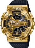 CASIO GM-110G-1A9DR G-SHOCK Gold Ip Dial Black Resin Strap Analog-Digital Watch  - For Men