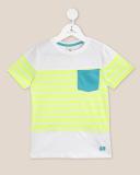 Nitt Hyman  - Cherry Crumble Boys Striped Cotton Blend Regular T Shirt (Multicolor, Pack of 1)