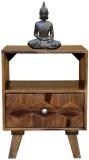 o my furniture omf-bs-1031 Solid Wood Bedside Table (Finish Color - Teak, Knock Down)