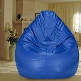 SHIRA 24 XXL (Filled ) Teardrop Bean Bag  With Bean Filling (Blue, Blue)