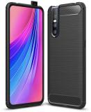 FITSMART Back Cover for vivo V15 Pro (Black, Shock Proof, Silicon, Pack of: 1)