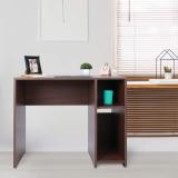 Wipro Engineered Wood Office Table (Free Standing, Finish Color - Dark Walnut, DIY(Do-It-Yourself))