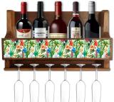 Nutcase Wooden Wine Rack (Multicolor, 5 Bottles)