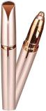 DHERUDIFASHION Painless Women's Portable Painless Electric Eyebrow Trimmer Facial Hair Remover (Rose Gold) Cordless Epilator (Gold)