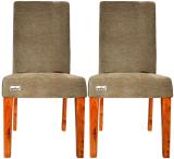 Artlivo Fabric Dining Chair (Set of 2, Finish Color - Brown)