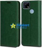 Flipkart SmartBuy Flip Cover for Realme C25, Realme C25s, Realme C12, Narzo 20, Narzo 30A (Green, Cases with Holder, Pack of: 1)