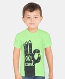 FLYING MACHINE Boys Printed Pure Cotton Regular T Shirt (Green, Pack of 1)