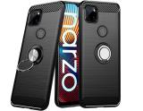 Unistuff Back Cover for Realme Narzo 20, Realme C12, Realme Narzo 30A, Realme C25, Realme C25s (Black, Rugged Armor, Pack of: 1)