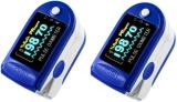 MAHVI TOYS OLED Digital Display Finger Tip Pulse Oximeter, Multipurpose Digital Monitoring Pulse Meter Rate & SpO2 for Sports or Daily Use (Pack of 2) Pulse Oximeter (Blue/White)