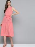 HERE&NOW Women A-line Pink Dress