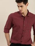 INVICTUS Men Checkered Casual Red Shirt