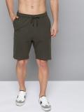 HARVARD Solid Men Dark Green Basic Shorts