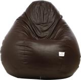 STAR XXXL Classic Teardrop Bean Bag  With Bean Filling (Brown)