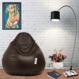 Flipkart SmartBuy XL Tear Drop Bean Bag Cover  (Without Beans) (Brown)