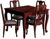 Vishwakarma Antique Jodhpuri Handcrafted Contemporary Solid Wood 4 Seater Dining Set (Finish Color -Honey Oak, DIY(Do-It-Yourself))