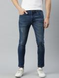 Mast & Harbour Skinny Men Dark Blue Jeans