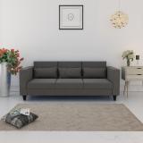 Febonic Snooky Fabric 3 Seater  Sofa (Finish Color - GREY, Pre-assembled)