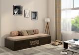 SPACEWOOD Engineered Wood Single Box Bed (Finish Color - VERMOUNT, Delivery Condition - Knock Down)