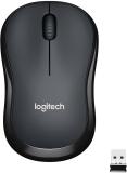 Logitech M220 / Silent Buttons, 1000 DPI Tracking, Ambidextrous Wireless Optical Mouse (2.4GHz Wireless, Grey)