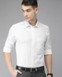 TURTLE Men Solid Formal White Shirt